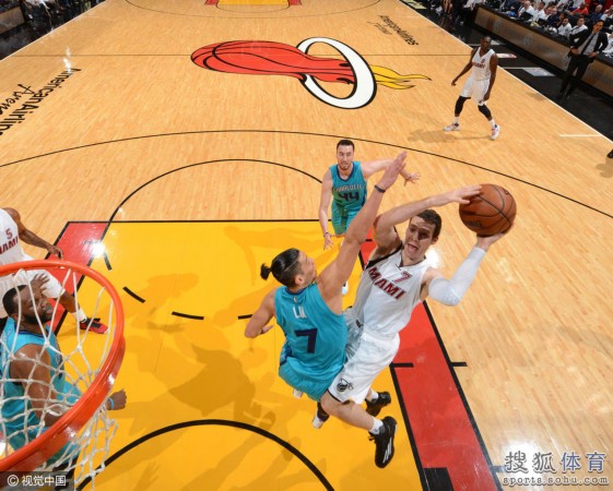 热火主场战胜黄蜂，张博分领衔全队